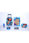 DC Superman 5 in 1 Value PacK-16" Trolley Bag with Lunch Box,Lunch bag,Water Bottle and Pencil Case