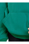Boys Dark Green Relaxed Fit Hoodie with Front Pocket - 3