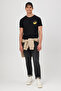 Comfort Fit Front & Back Printed T-Shirt – Black - 4