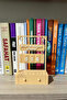 Mini Bookshelf Top Book Counter with the Books I Read This Year Printed on It