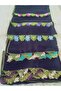 Handcrafted Needle Embroidered Prayer Cover Dowry Cover Mevlit Headscarf Crepe Fabric 145X75 cm - 6