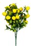 Artificial Flower Bunch Dense Leafed Green Fruit 35 cm Lemon 12-14 Fruits - 2