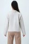Women's Ecru Shirt Collar Double Pocket Faux Suede Jacket Alc-X14437 - 5