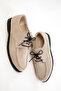 Beige Suede Women's Loafer Shoes 20831 - 3