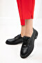Black Women's Loafer Shoes 21072 - 2