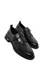 Black Matte Women's Loafer Shoes 21073 - 5