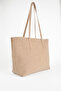 Women's Azalea Mink Nubuck Large Size Zipper Closure Hand and Shoulder Bag - 3