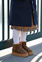 Kids Ds Snie C. Leopard Girls' Fur Boots Casual Shoes Sneaker - 3
