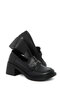 Black Women's Loafer Shoes 21098 - 2