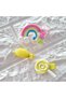 Baby Girl's Baby Yellow Tones Rainbow and Candy 3-Piece Buckle Set