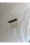 Dark Green Crystal Mini Comb Buckle 4 Cm