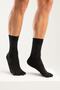 Women's Black Anti-Fungal Toe Socket Silver Socks - 4
