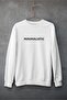 White Oversize Crew Neck Digital Printed Unisex Sweatshirt - 2