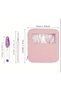 Pink Silicone Crochet Set with Wallet 8 Crochet Hooks 2.5 Mm, 3.0 Mm, 3.5 Mm, 4.0 Mm, 4.5 Mm, 5.0 Mm, 5.5 Mm, 6.0 Mm, - 7
