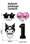 1 Year Old Kuromi Balloon Set Birthday Balloon Set Black Number Star Helium Compatible Flying Balloon - 2