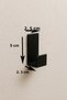 4 Pieces Strong Adhesive Plastic Multi-Purpose Practical Hanger Towel Rack Behind the Door - 4