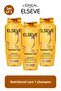 3-Pack L'Oréal Paris Elseve Miraculous Oil Nourishing Care Shampoo 400 ml