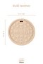 Silicone Teether Kuki Latte Beige - 2
