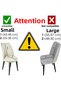 Brick Pattern Oval Chair Cover Lycra Flexible Washable Elastic Chair Cover (6 Pieces) - 5