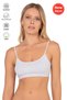 Özkan 27409 Women's Cotton Lycra Detachable Padded Underwire-Free Single Jersey Fabric Sports Bra with String Straps