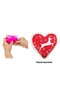 Heart Shaped Deer Pocket Stove, Hand Warmer, Hot Water Bag Pvc 9cm - 4