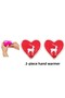 2 Pcs Heart Shaped Deer Pocket Stove, Hand Warmer, Hot Water Bag Pvc 9cm - 4