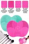 Easy Makeup Brush Sponge Cleaner Silicone Makeup Brush Cleaning Mat - 2
