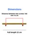 Furniture Handle Kitchen Drawer Wardrobe Cabinet Door Handles Handle Gold Golden 160mm 16 cm Metal (5 Pieces) - 2