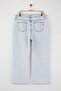 Buz Mavisi Yüksek Bel Geniş Paça Denim Büyük Beden Jeans TBBSS24CJ00028 - 7