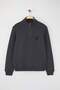Antrasit Regular/Normal Kesim Dik Yaka Fermuarlı Pamuklu Geyik Nakış Sweatshirt TMNAW24SW00041 - 6