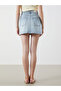 Nevavm Slim Fit Mini Jean Skirt with a Difference - 4