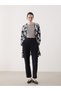 Lcwaikiki Classic Black Women's Elastic Waist Textured Trousers