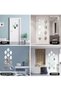 Wall Decoration 12-Piece Waterway Silver Plexiglass for Living Room, Office and Entrance |   12X7 cm - 4
