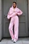 Pink Soft-Textured Palazzo Jogger Women’s Sweatpants MG2122 - 4