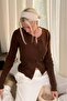 Brown Button Long Sleeve Knitwear Cardigan Sh209 - 3