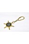 Brass Keychain in the Shape of a Compass (anh-70022)
