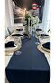 Aura Cotton Stain-Resistant, Worry-Free Navy Blue Runner (Napkins Not Included) - 8