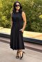 Bel Pile Detail Midi Dress 1620 - 2