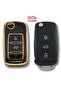 For Volkswagen Uds Golf Caddy Jetta Transporter Box Black Auto Key Controller Case Shell Auto Keychain