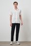Men's White Apache Collar Short Sleeve Shirt - 2