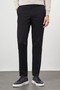 Men's Black Cotton Side Pocket Slim Fit Chino Pants