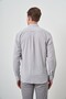 Men's Gray Linen Trend Dynamic Fit Button Collar Shirt - 4