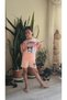 Girl's Shorts Suit Kuromi Salmon - 4