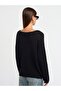 Oval Neck Soft Textured Knitwear Women's Sweater - 4