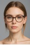 Astro- Blue Light Protection Leopard Glasses Cat Eye Optical Compatible (Can Change Glass) 50 Retainer Screen Glasses - 2