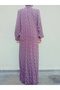 Waist Belted Collar Sleeve Button, Long Sleeve 100% Viscose Mother Dress, Prayer Dress - 2