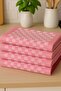 Cotton German Napkin, Kitchen Towel, Nutrition Cover Set of 4 - Checkered Stylish Design - 3