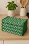 Cotton German Napkin, Kitchen Towel Set of 4, Nutrition Cover - Checkered Stylish Design - 3