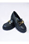 Girls' Leather Martinez School Shoes with Helmet Buckle - 4