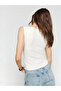 Ecru Boat Neck Cotton Blouse - 4